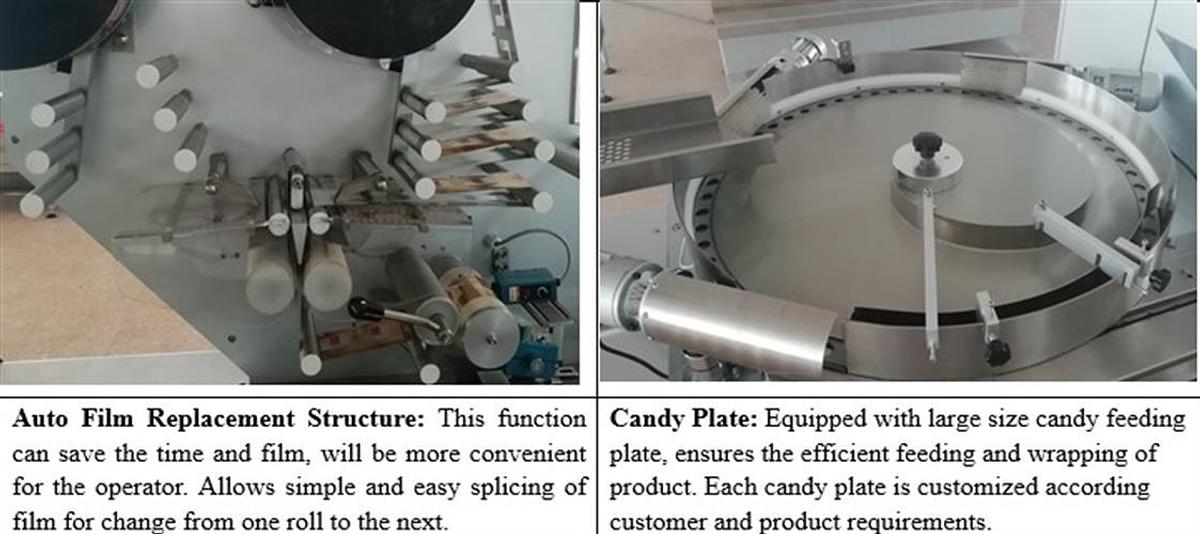 Used HDH FP-500 Hard Candy Flow Wrapper