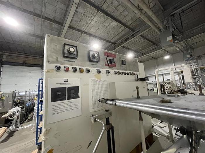 Used Bartelt model IM7 Pouch Packager with AMS Auger Filler and  liquid filler