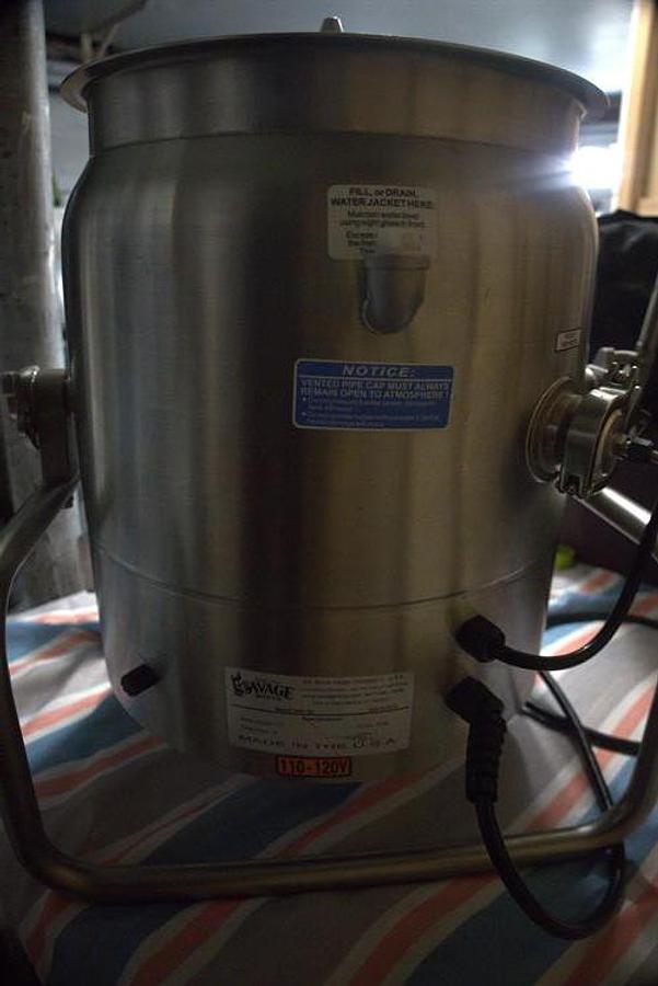 Used Savage 0937-50 5-Gallon SS Electric Fudge Mixing Kettle