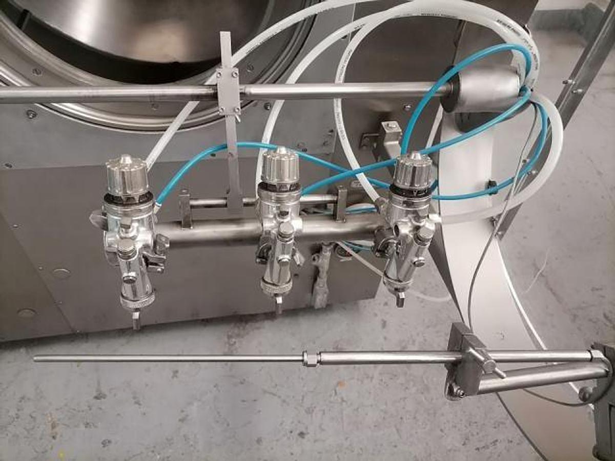 Used Thomas Engineering Accela-cota model 48-M111 automatic coating pan