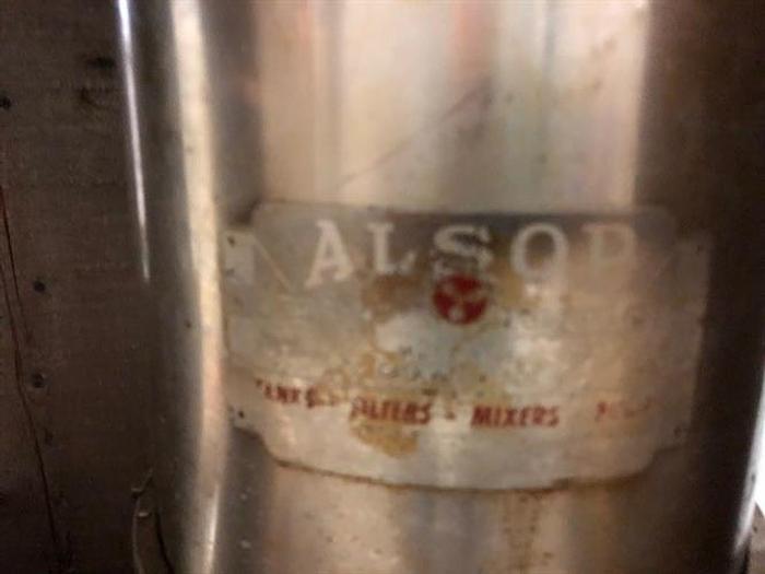 Used Alsop model SD-8 Stainless Steel 7" diameter Filter Press