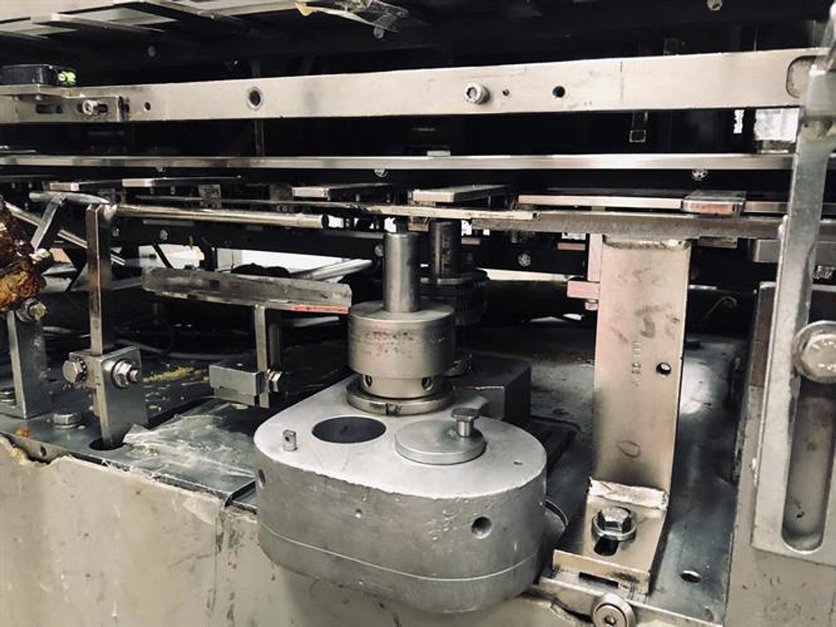 Used CAM model AV06 semi-automatic vertical glue cartoner