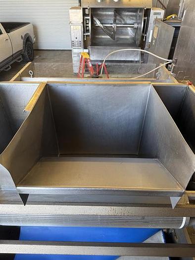 Used APV 48" Two Roll Extruder with Ultrasonic Guillotine Cutter