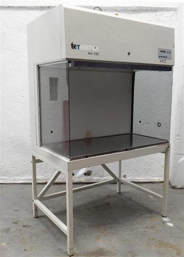 Used Telstar model AH-100 stainless steel laminar flow hood.