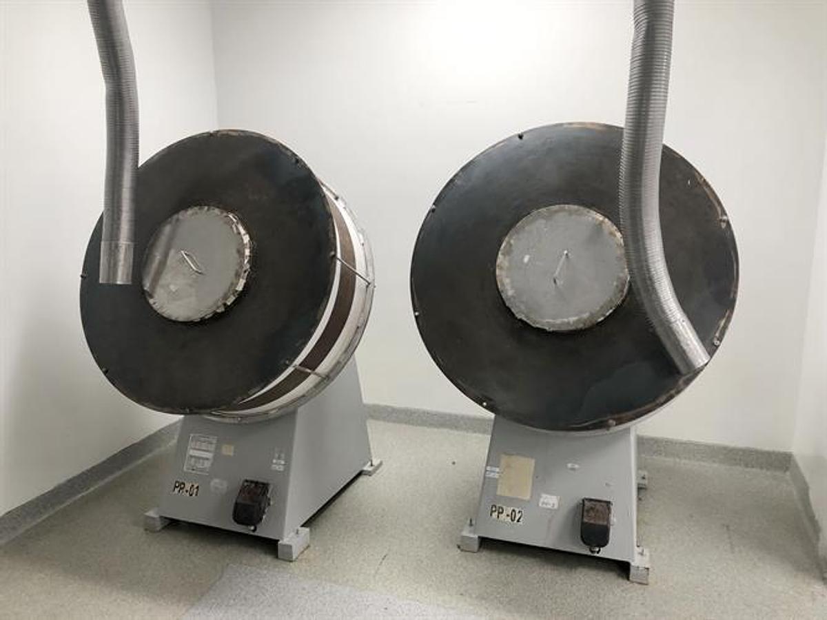 Used Cherry Burrell 40" diameter canvas coating pan