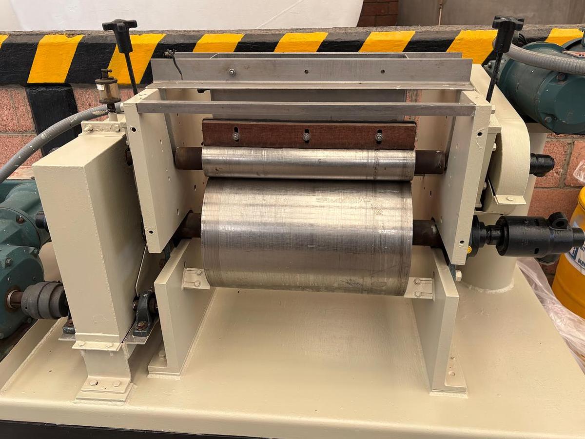 Used Buflovak 18" Wide Stainess Steel Drum Flaker with Top Applicator Roller