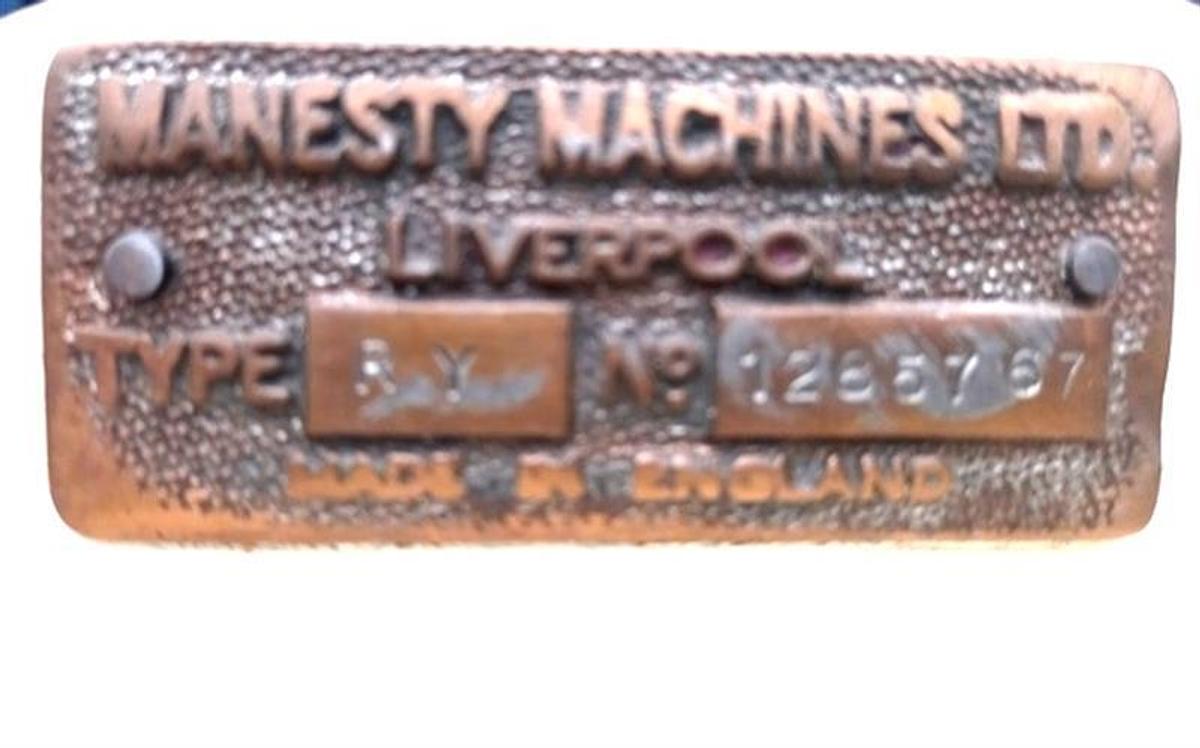 Used Manesty model RY 16 station rotary tablet press