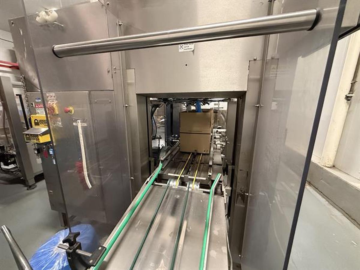 Used OK Superformer-1M Case Erector with OK SL220 Bag Inserter