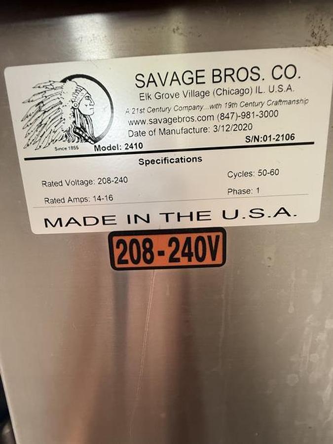 Used Savage FM14 Table Top Cooker