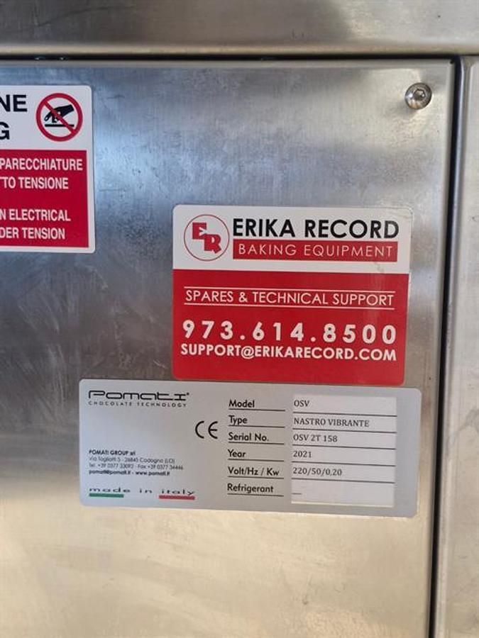 Used Pomati Model OSV Vibrating Conveyor