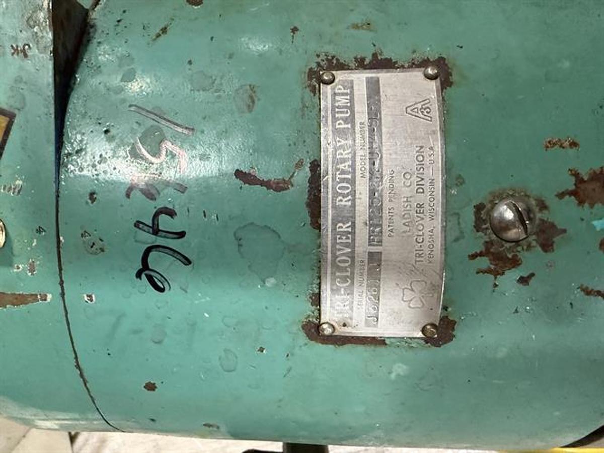 Used Tri-Clover PR125 SS PD Jacketed Pump
