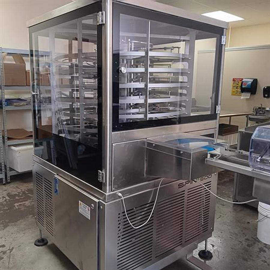 Used Selmi Spin 500 Cooling Tunnel w Mold Loader