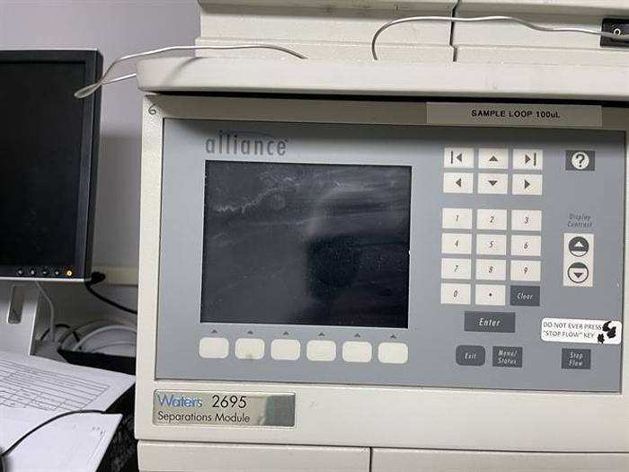 Used (2) Alliance HPLC with 2695 Separations Module and 2996 Photodiode Array Detector with one PC with software