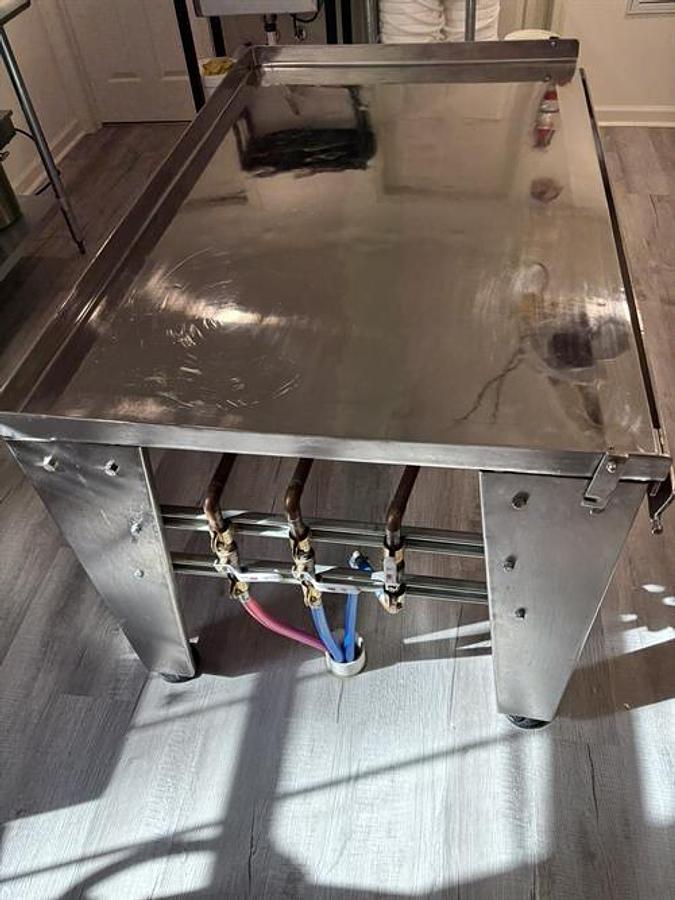 Used Latini 3ft x 5ft Stainless Steel Cold Table