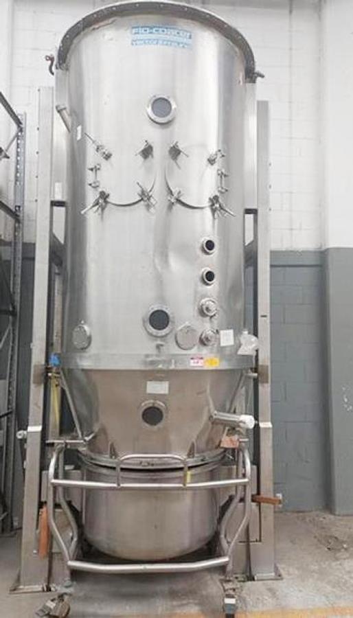 Used Vector Freund Stainless Steel Fluid Bed Dryer