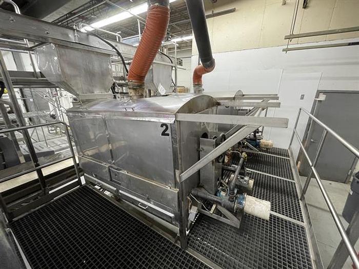 Used (3) 150-lb Capacity Stainless Steel Dry Roasters