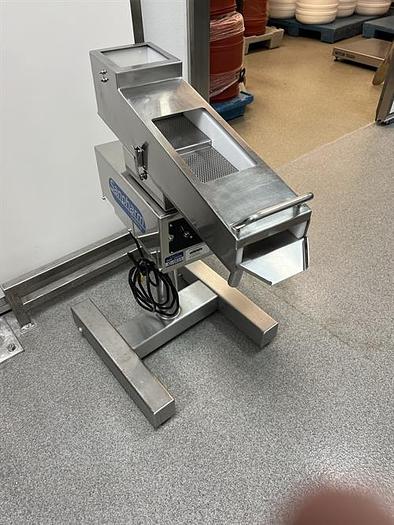 Used Sanpharm Systems model TE101-L stainless steel vibratory tablet deduster
