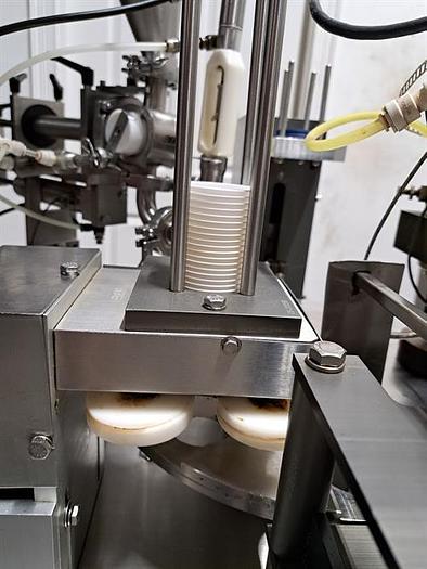 Used Quality Cup model QC-8 Rotary Cup Filler & Sealer