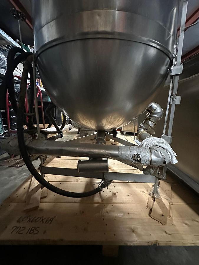 Used Lee 150 Gallon Stainless Steel Jacketed Cooking Kettle with Removable Basket