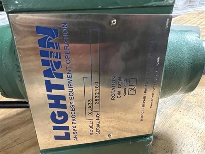 Used Lightnin' model XJA33 pneumatic propeller agitator