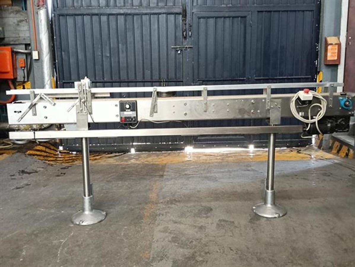 Used Stainless steel flat top chain  conveyor