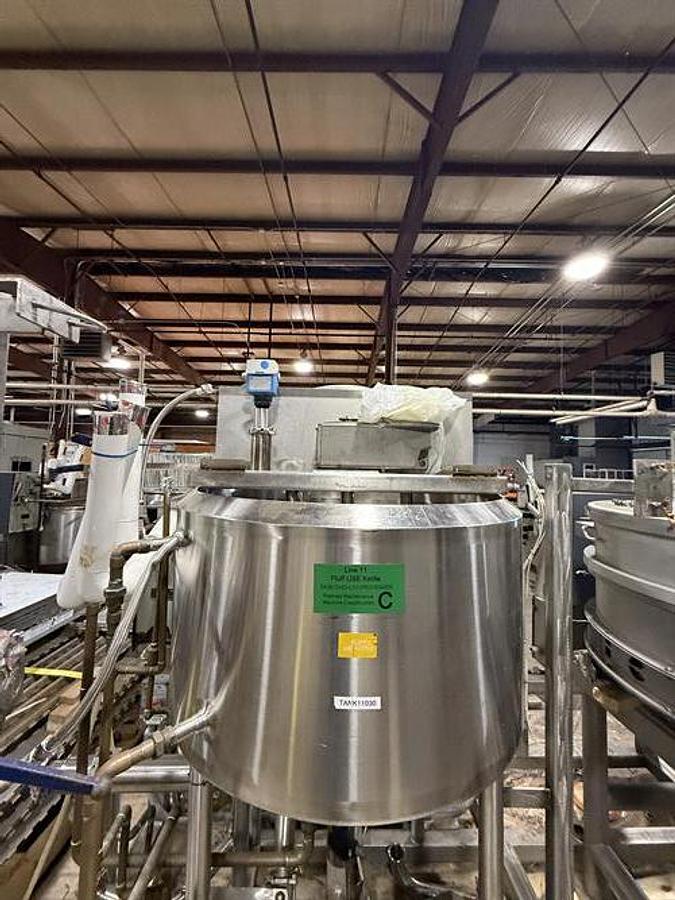 Used AB Process 150 Gallon SS jacketed and Mixing Kettle