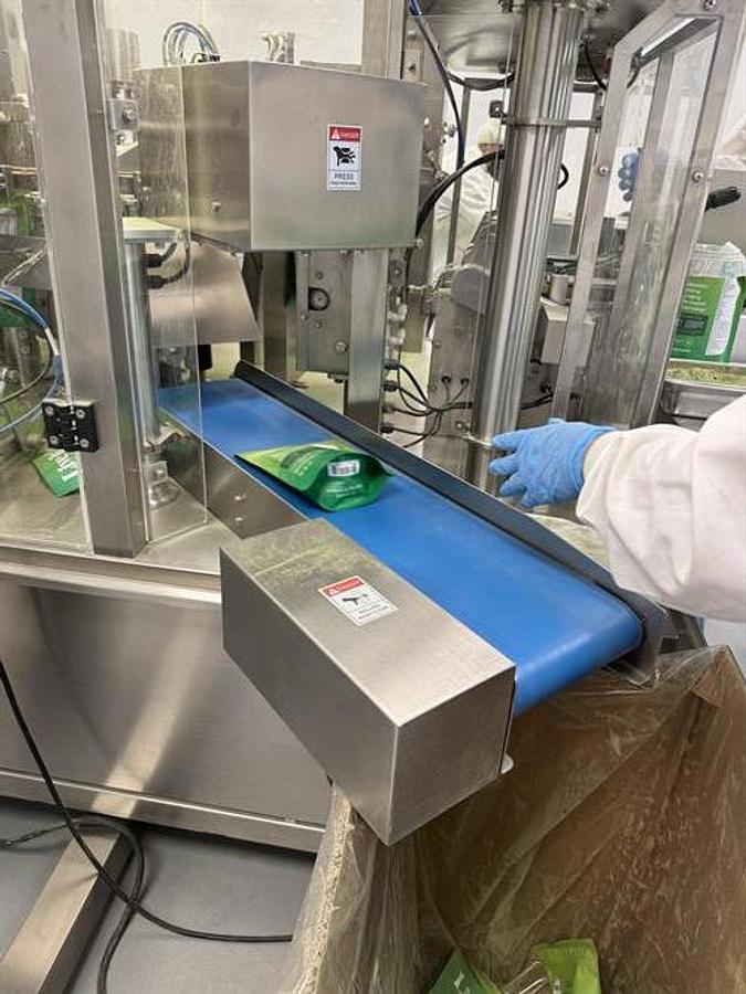 Used Ohlson Generation IV Rotary Pouch Packager With Auger Filler, Vacuum Powder, Scoop & Desiccant Pouch Feeders