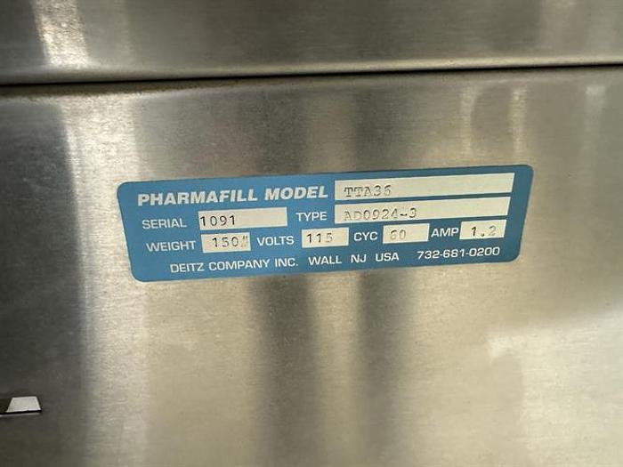 Used Pharmafill Model TC3 automatic tablet/capsule filling line