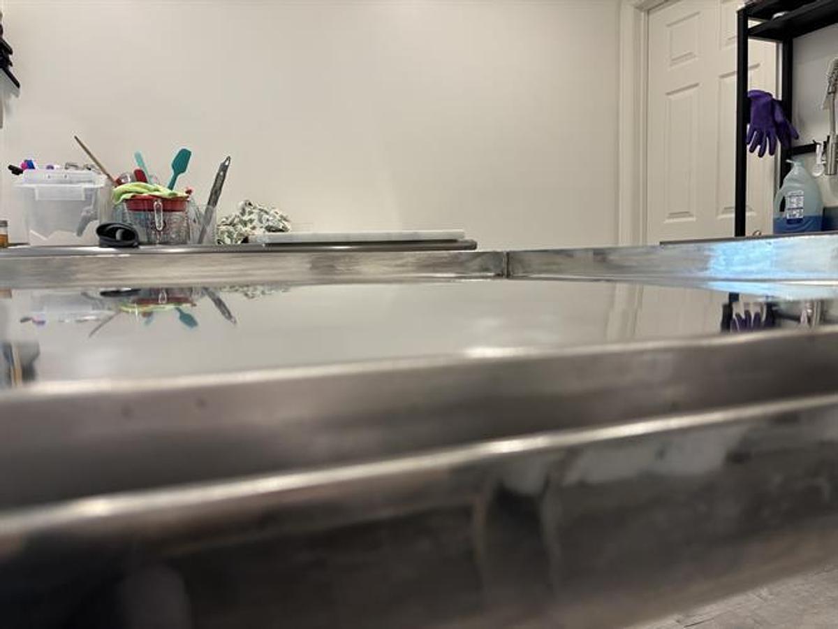 Used Latini 3ft x 5ft Stainless Steel Cold Table