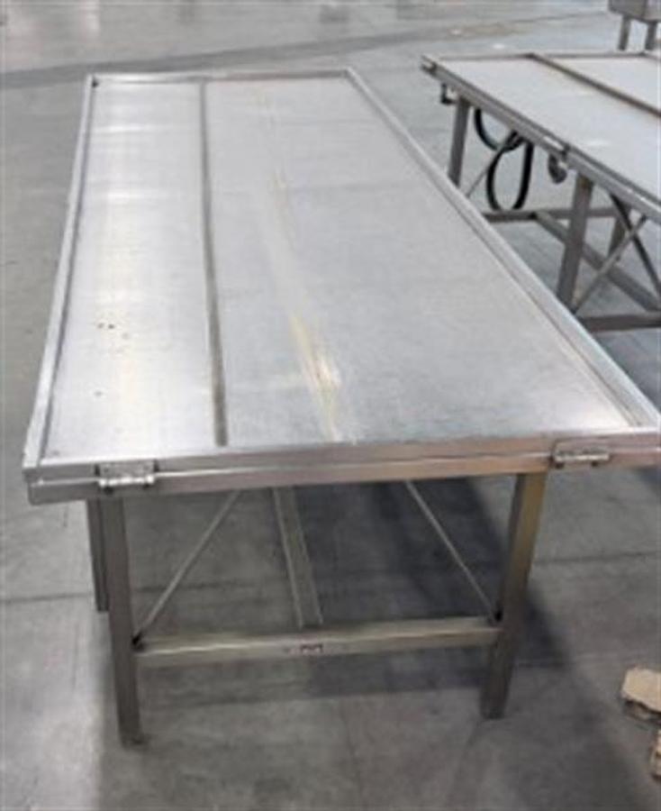 Used Savage 3 x 8 ft Stainless Steel Cold Table