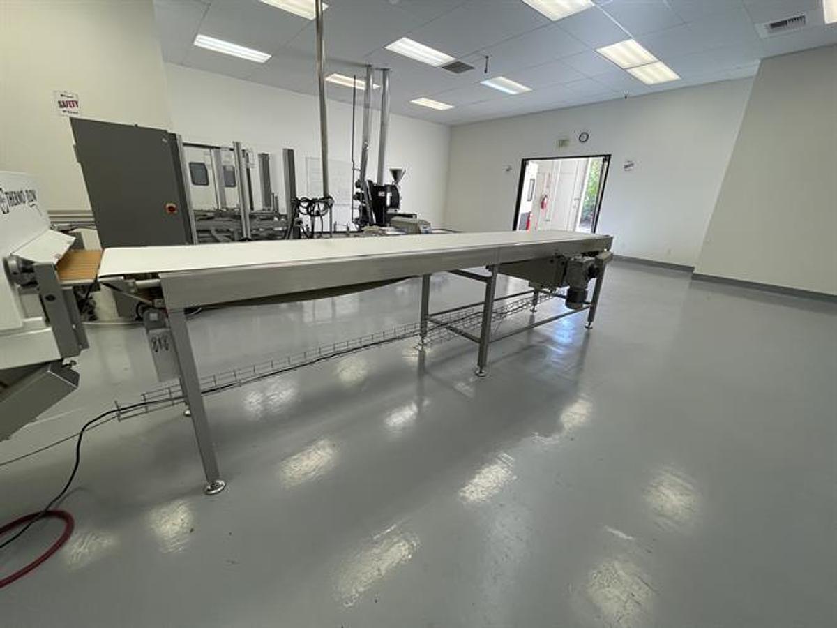 Used Sollich TTS-620 24" wide Temperstatic Enrober with Sollich Thermo Flow 40-ft Cooling Tunnel