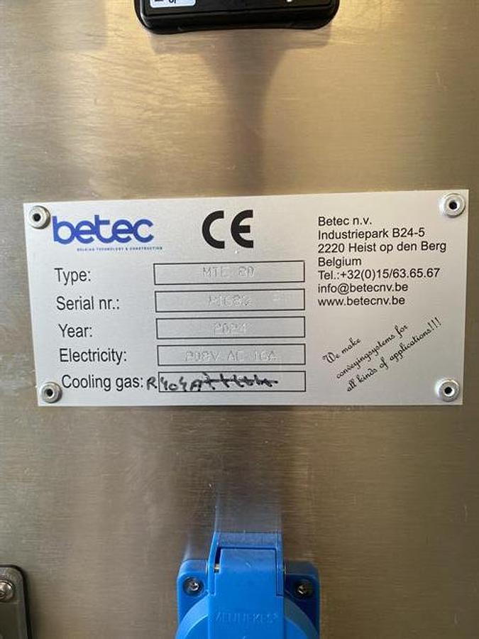 Used Betec MT 80-300 Tempering Unit w Enrober
