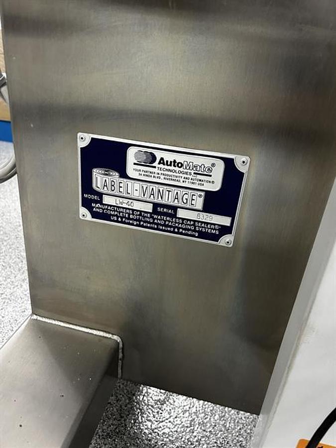 Usado AutoMate Model LW-40 Label-Vantage Pressure Sensitive Wraparound Labeler