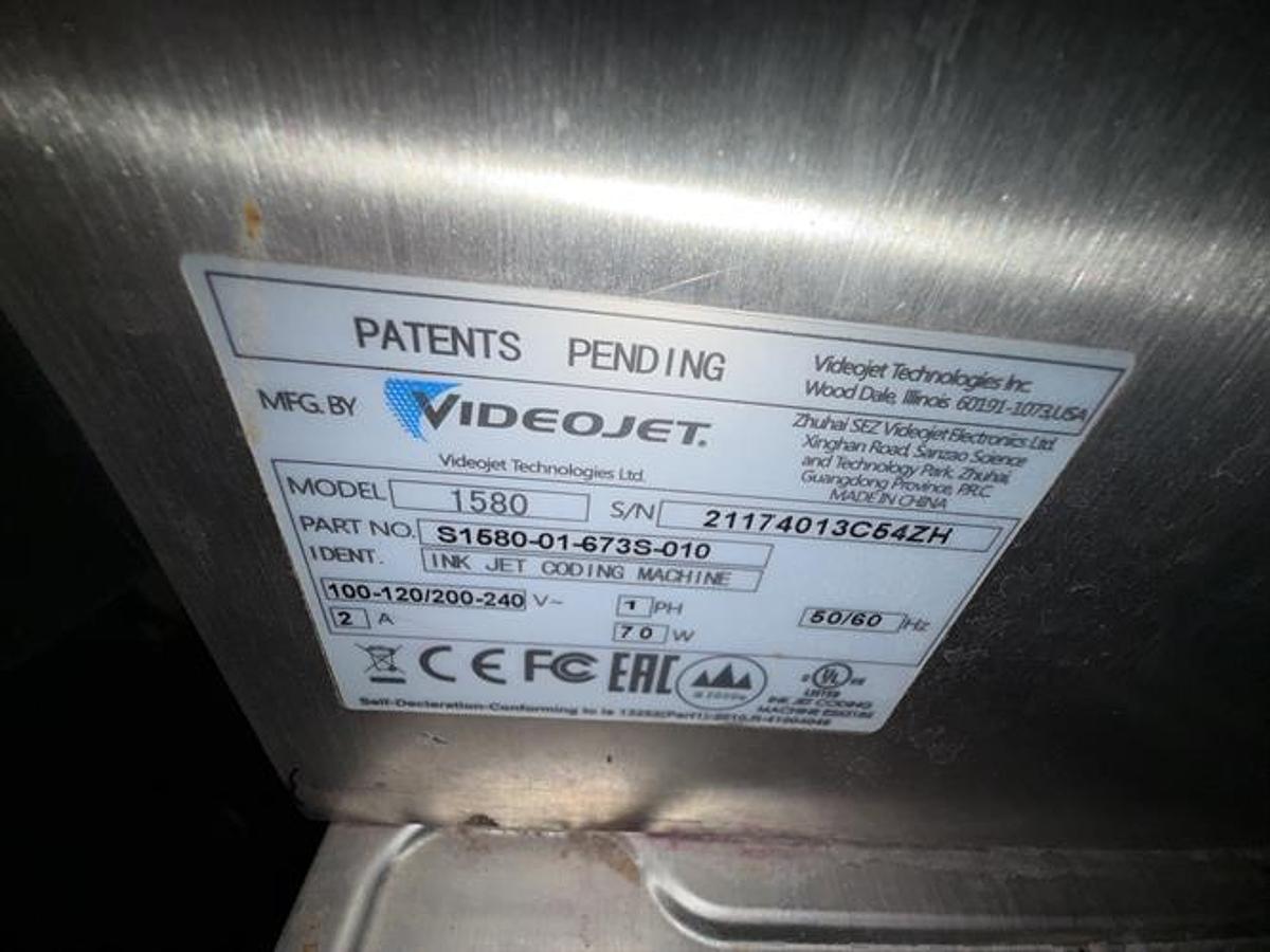 Used Videojet Model 1580 Ink Jet Coder