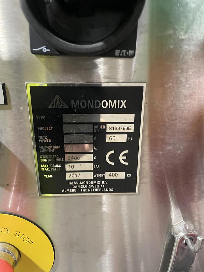 Used Mondomix Model VA-15 Continuous Mixer