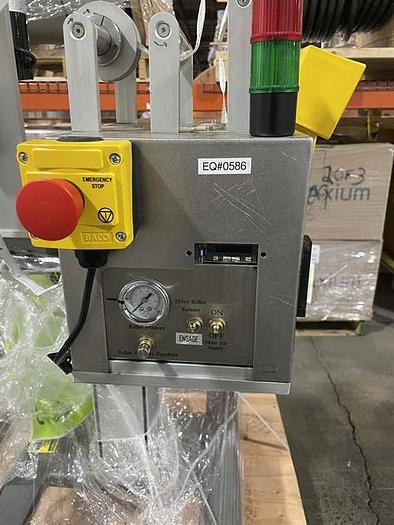 Used Abox Automation model PD1 pouch desiccant inserter