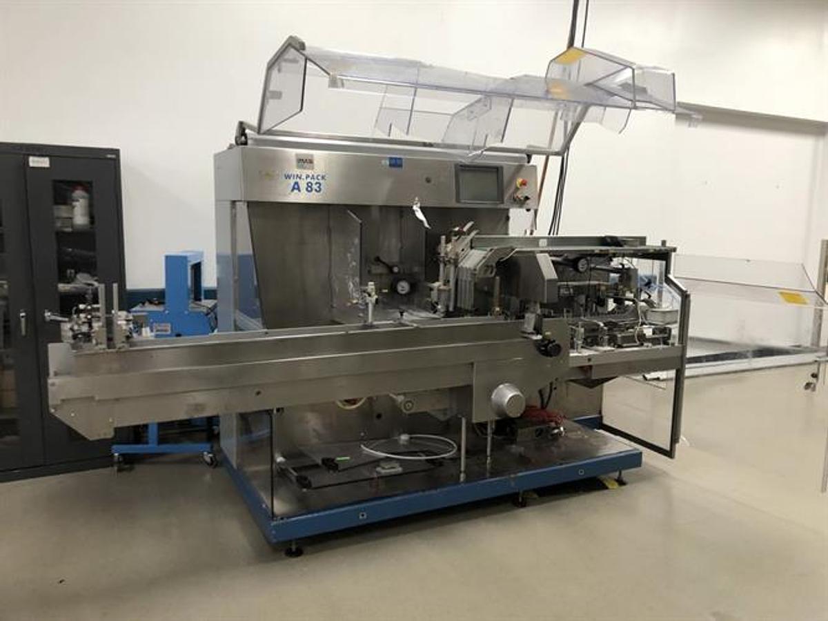 Used IMA model A83 cartoner with blister feeder