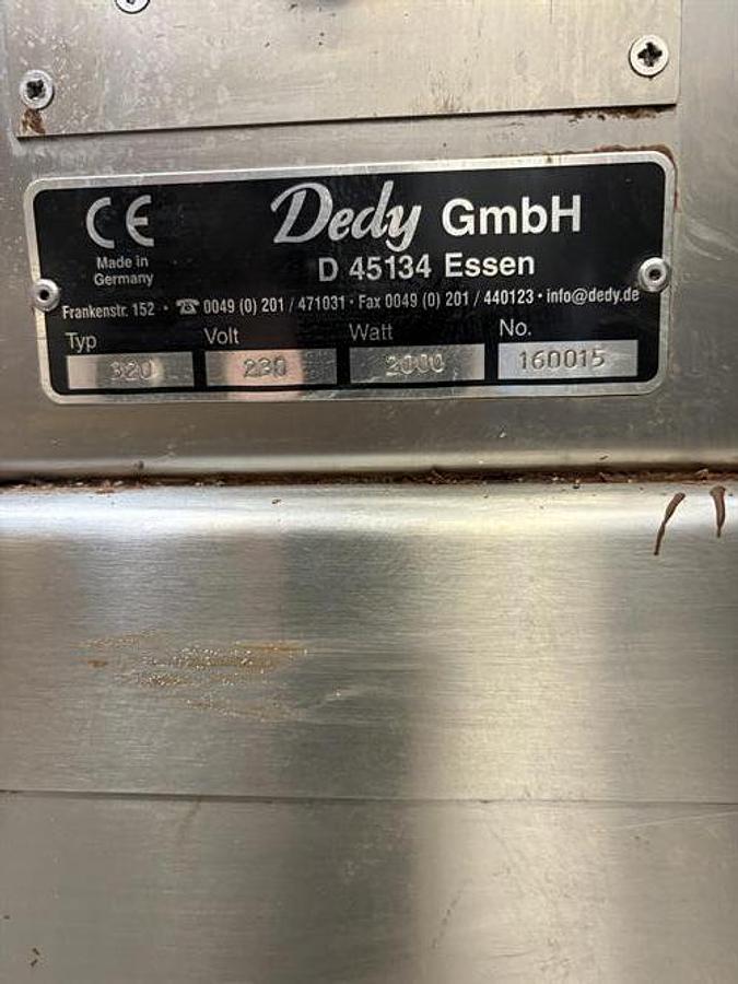 Used Dedy 320mm SS Enrober with Cooling Tunnel