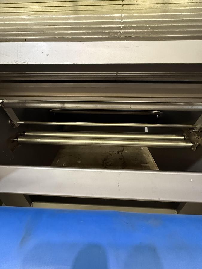 Used APV 48" Two Roll Extruder with Ultrasonic Guillotine Cutter