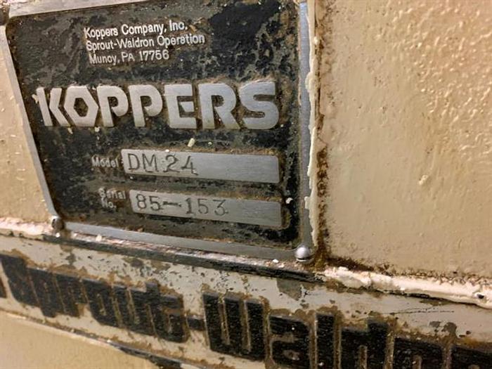 Used Sprout Waldron DM24 24" Stainless Steel Primary Peanut Butter Mill