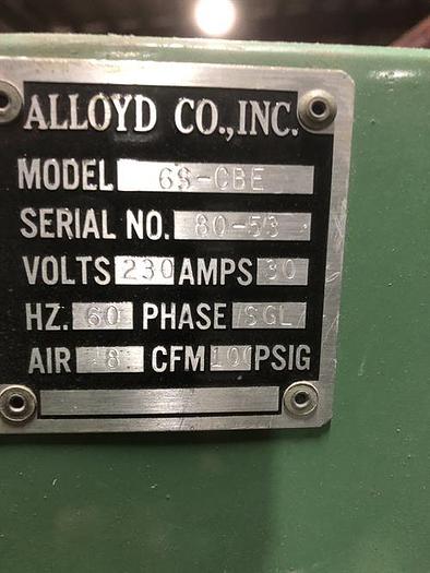 Used Alloyd 6S-CBE rotary blister packager