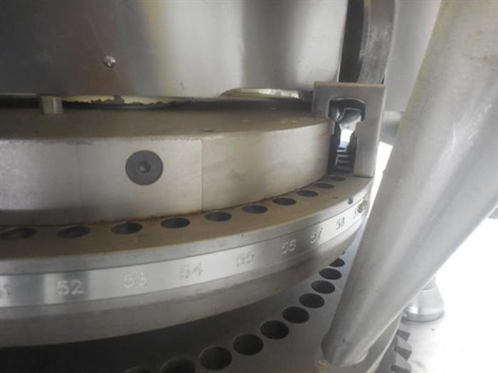 Used Adept Stainless steel 59 station rotary tablet press