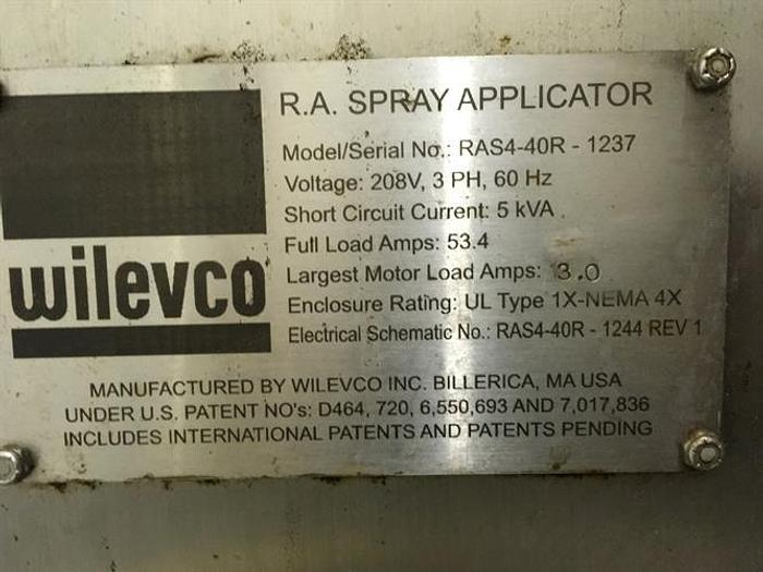 Used Wilevco Rotary Atomization 40” Wide Spray Applicator