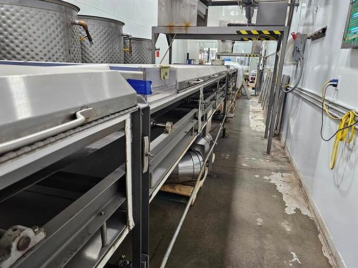 Used Racine 32" Wide Chocolate Chip Line with Cooling Tunnel