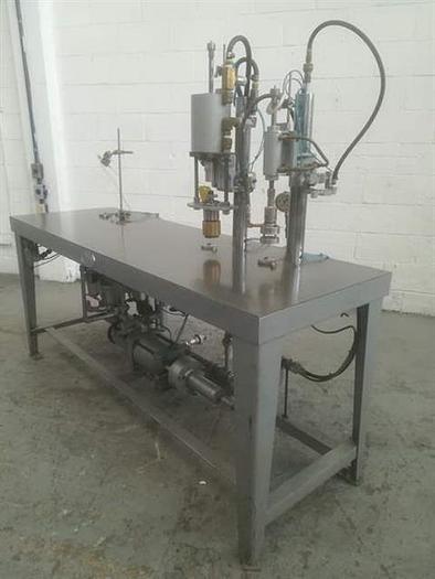 Used JG Machine Works Semi-automatic Aerosol Filling Line