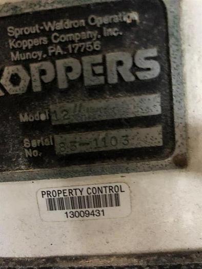 Used Sprout-Waldron (Andritz) 12" Stainless Steel Peanut Butter Mill