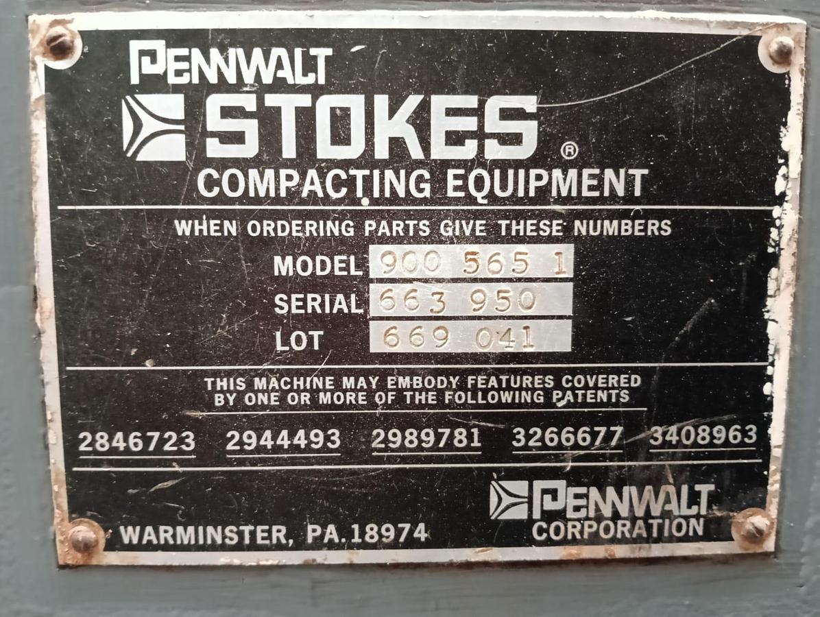 Used Stokes UltraPress 65-Station Rotary Tablet Press