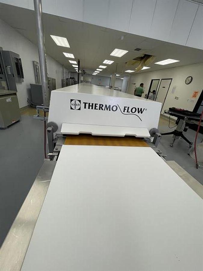 Used Sollich TTS-620 24" wide Temperstatic Enrober with Sollich Thermo Flow 40-ft Cooling Tunnel