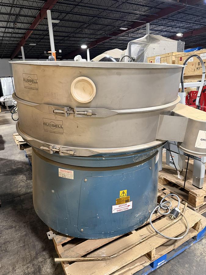 Used Russel Finex 48" Diameter Single Deck Sifter