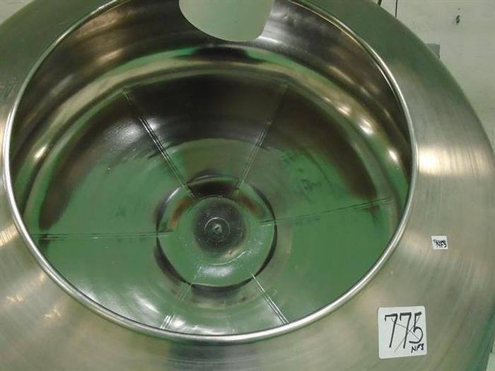 Used Skerman 60" Diameter Stainless Steel Coating Pan
